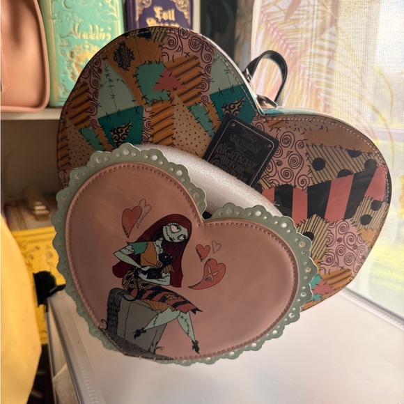 Loungefly Nightmare Before Christmas Sally Heart Mini Backpack NWT - Picture 2 of 7